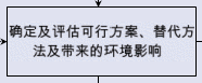 确定及评估可行方案、替代方法及带来的环境影响