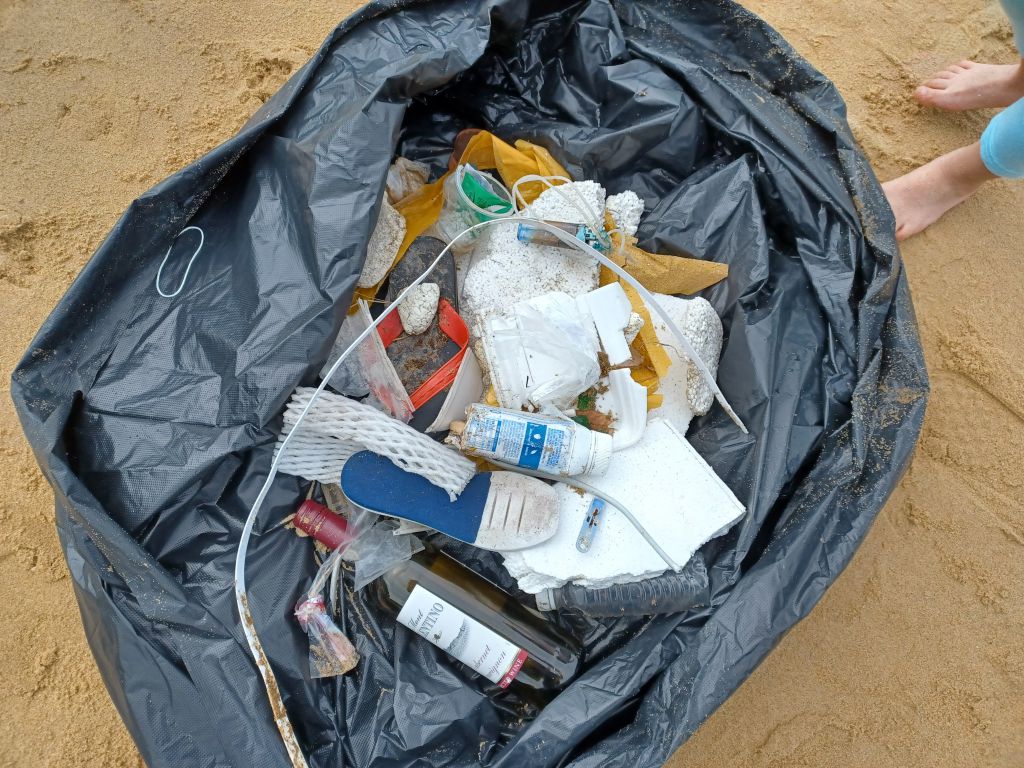 Coastal Cleanup at Nga Kau Wan by Dante Alighieri Society Hong