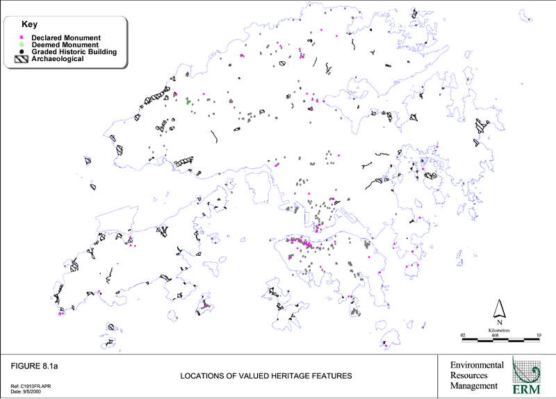 Figure 8.1a Locations of Valued Heritage Features